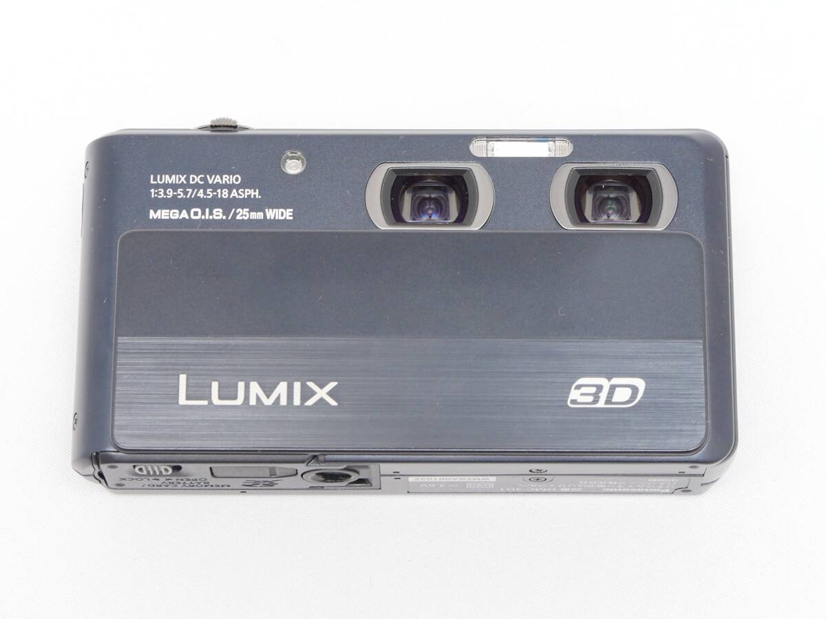 【中古】パナソニック デジタルカメラ ルミックス 3D1 光学4倍 ブラック DMC-3D1-K拍卖