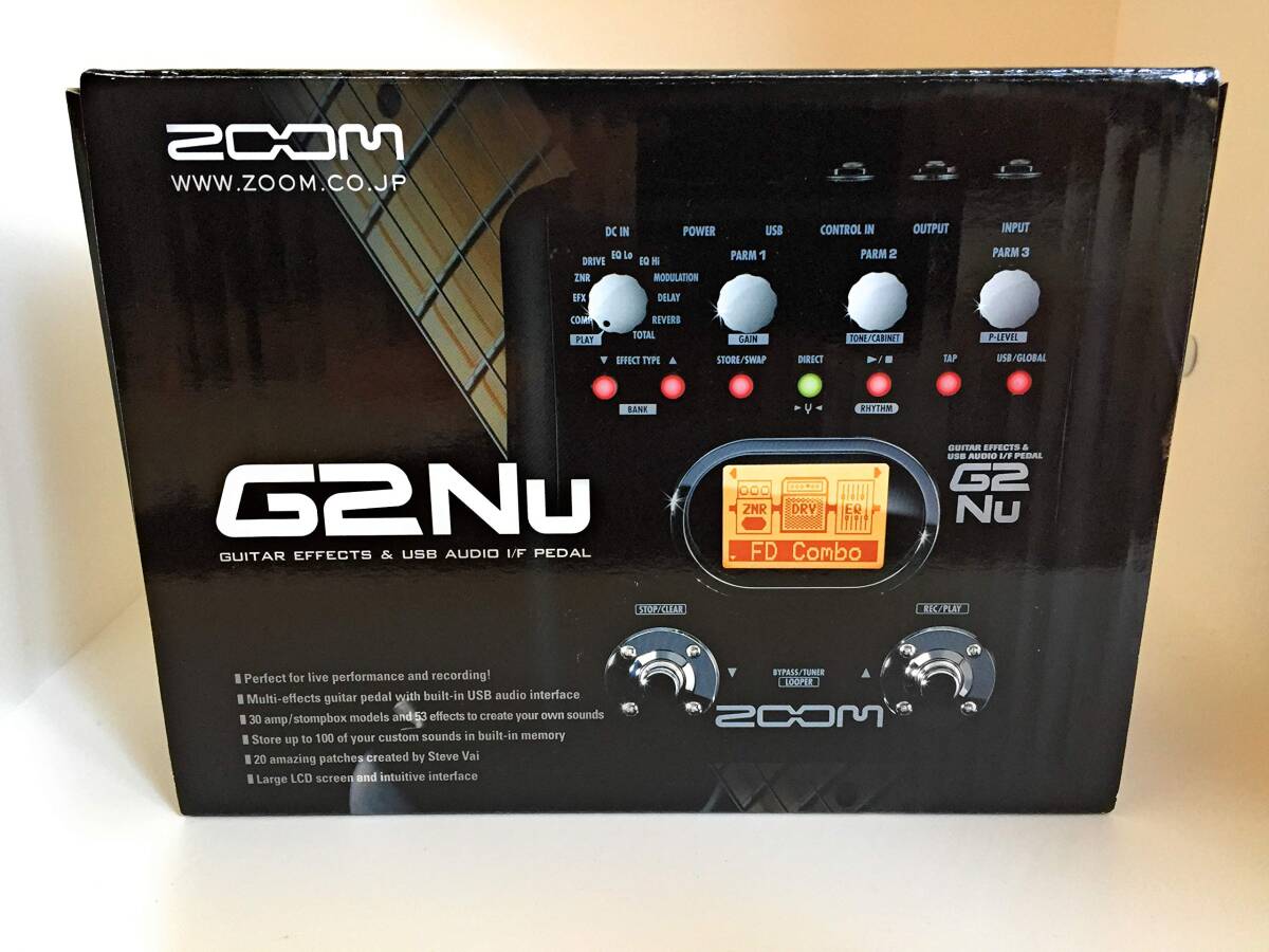 【中古】ZOOM ギター用マルチエフェクター・オーディオインターフェイス G2Nu拍卖