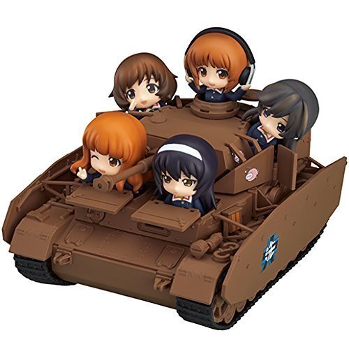 【中古】ねんどろいどもあ ?号戦車 D型改 (H型仕様) 全長約16cm+ねんどろいどぷち あんこうチーム 約6cm 西住みほ 秋山優花里 武部沙織拍卖