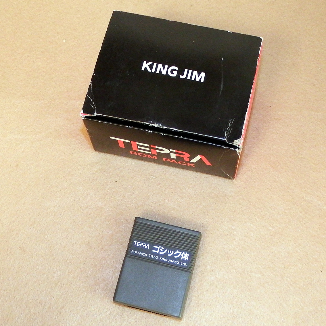 IB0884 テプラ たいこバン HC505用 ゴシック体ROMパック 取説付き拍卖