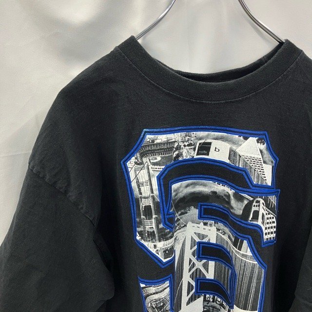 X200 ノーナ XL アメリカ古着 片面プリント モノクロピクチャー サンフランシスコ ランドマーク 半袖Tシャツ ブラック系 NONA-T メンズ拍卖