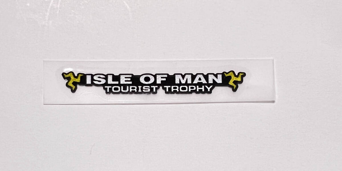ST-026 マン島 TT ISLE OF MAN ゴールド ヘルメット ステッカー 反射剤入り拍卖