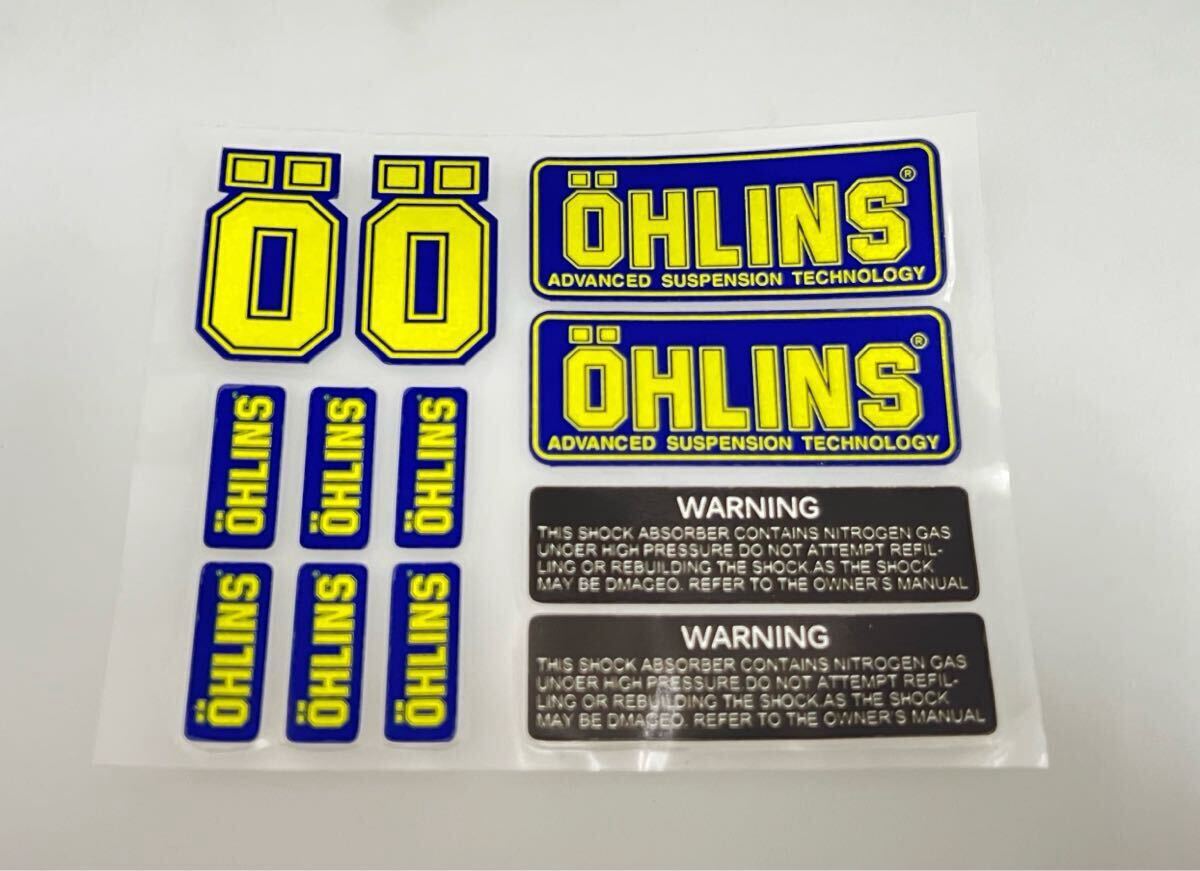 ST-061 OHLINS オーリンズ 3Mステッカー 12点セット 反射剤入り拍卖