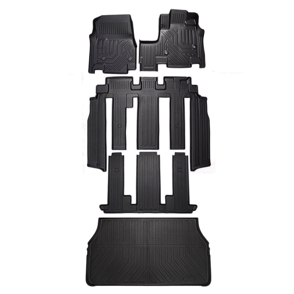 ホンダ ステップワゴン RP系 RP6 RP7 RP8 3Dフロアマット ガソリン車7人乗り専用 立体 カーマット 防水滑り防止 耐汚れ TPE素材 1台分@拍卖