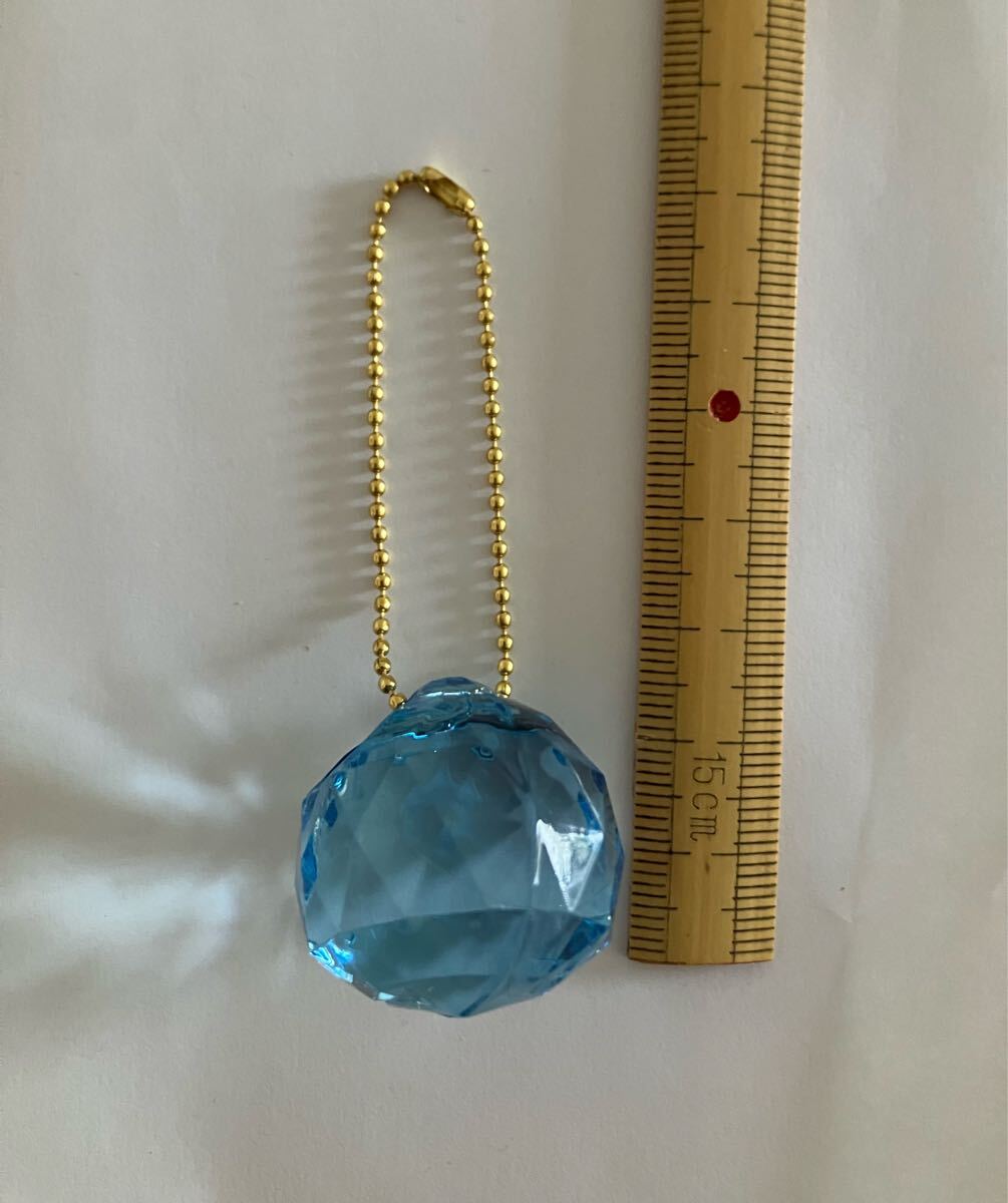 キラキラカット 水色 キーホルダー ゴールド ペンダント拍卖
