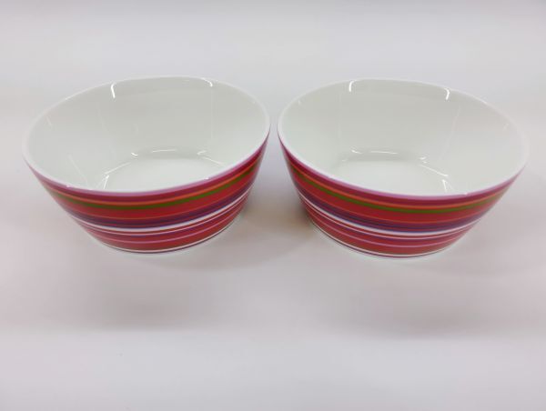 サ/ iittala イッタラ オリゴ ボウル 2個セット レッド /HY-1096拍卖