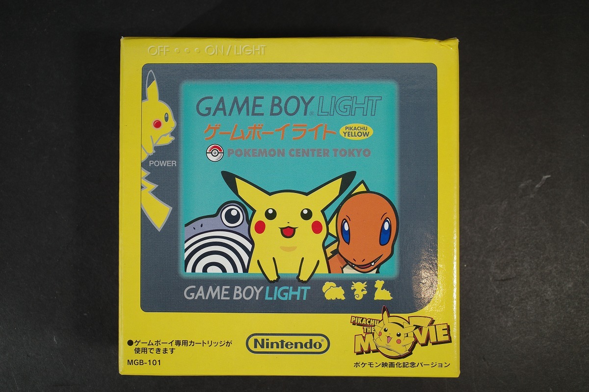 未使用品 任天堂 Nintendo ゲームボーイライト ピカチュウイエロー ポケモン映画化記念Ver.拍卖