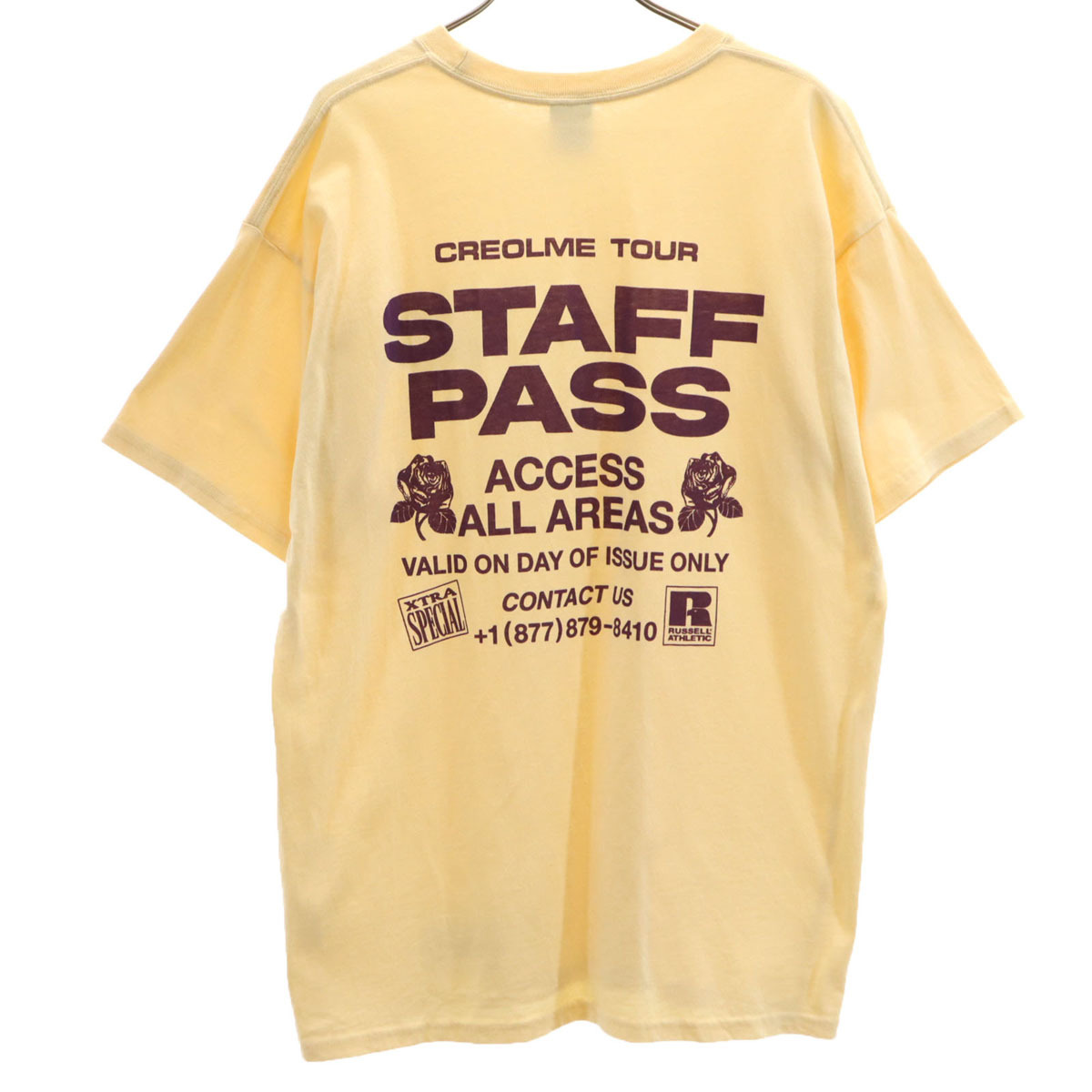 RUSSELL ATHLETIC ラッセルアスレチック 半袖 Tシャツ F イエロー系 CREOLME レディース拍卖