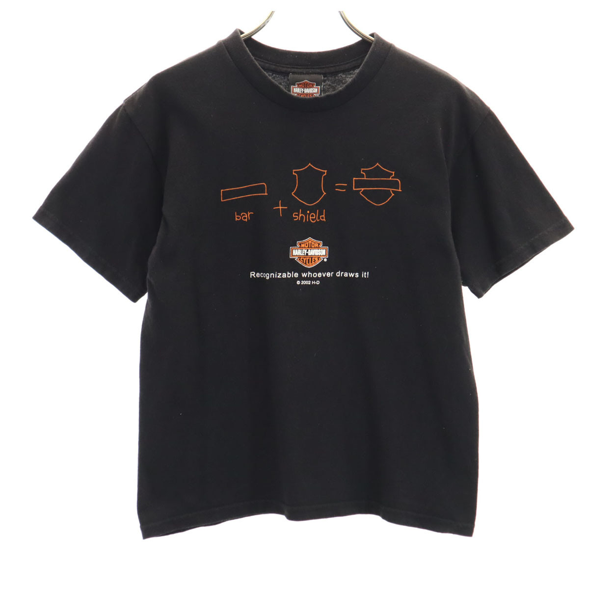 HARLEY DAVIDSON ハーレーダビッドソン 00s オールド 半袖 Tシャツ M ブラック レディース拍卖