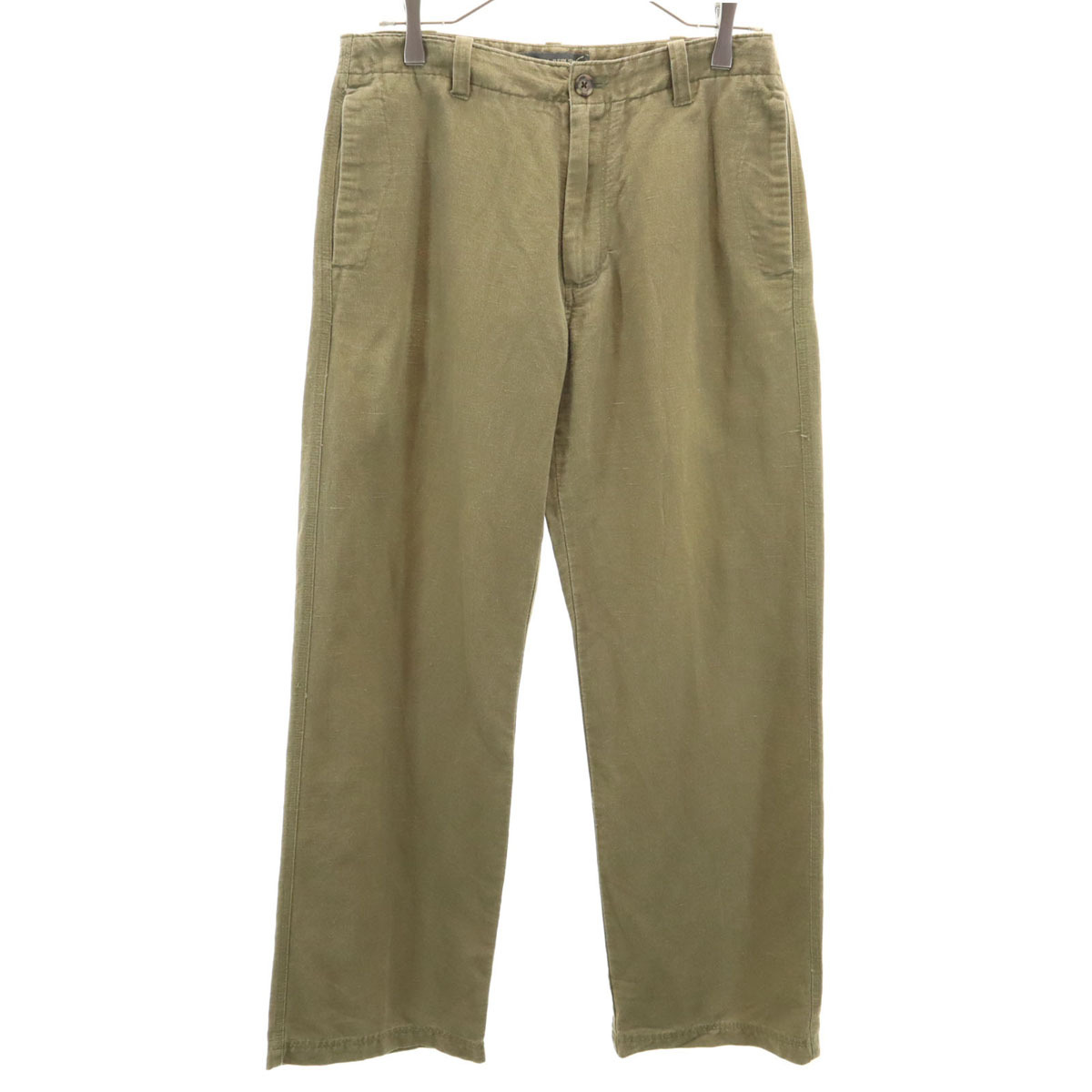 Banana Republic バナナリパブリック リネンブレンド ストレートパンツ W30 ブラウン系 メンズ拍卖
