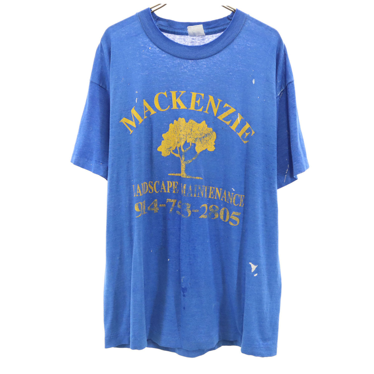 FRUIT OF THE LOOM BEST フルーツオブザルーム ベスト 90s オールド 半袖 Tシャツ ブルー シングルステッチ メンズ拍卖