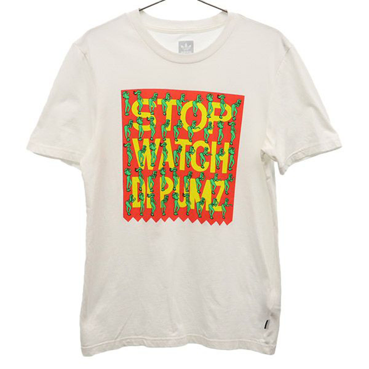 adidas アディダス ロビンクレアコラボ トレフォイルロゴ プリント 半袖 Tシャツ S ホワイト メンズ拍卖