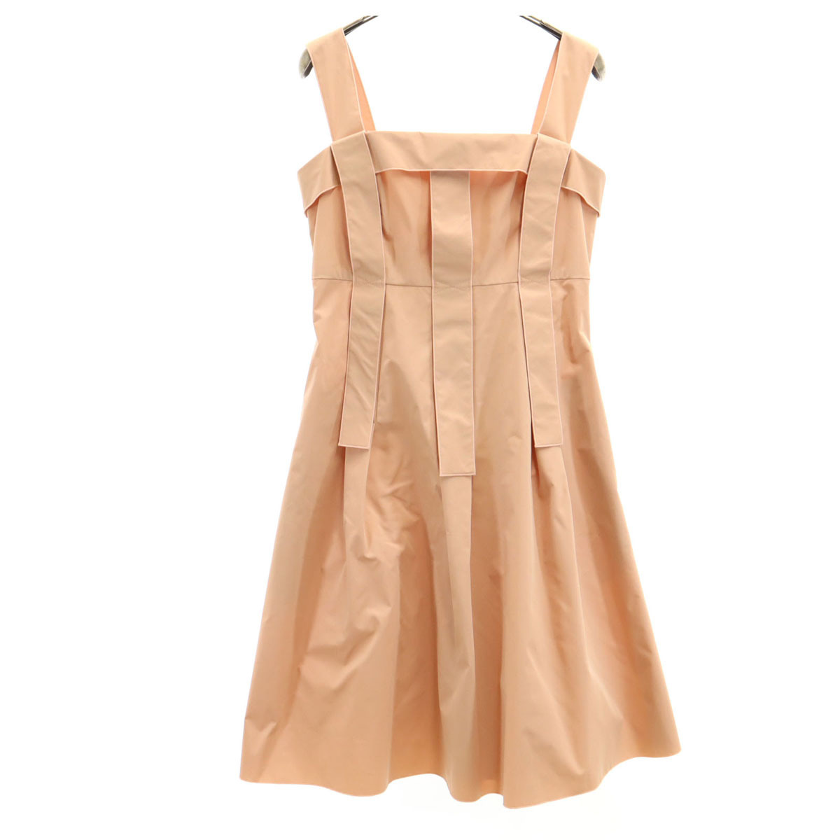 FOXEY NEW YORK フォクシーニューヨーク 日本製 キャミワンピース 40 サーモンピンク レディース拍卖