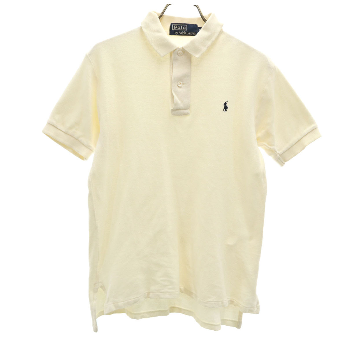 Polo by Ralph Lauren ポロバイラルフローレン 半袖 ポロシャツ S イエロー系 ナイガイ 鹿の子地 レディース拍卖