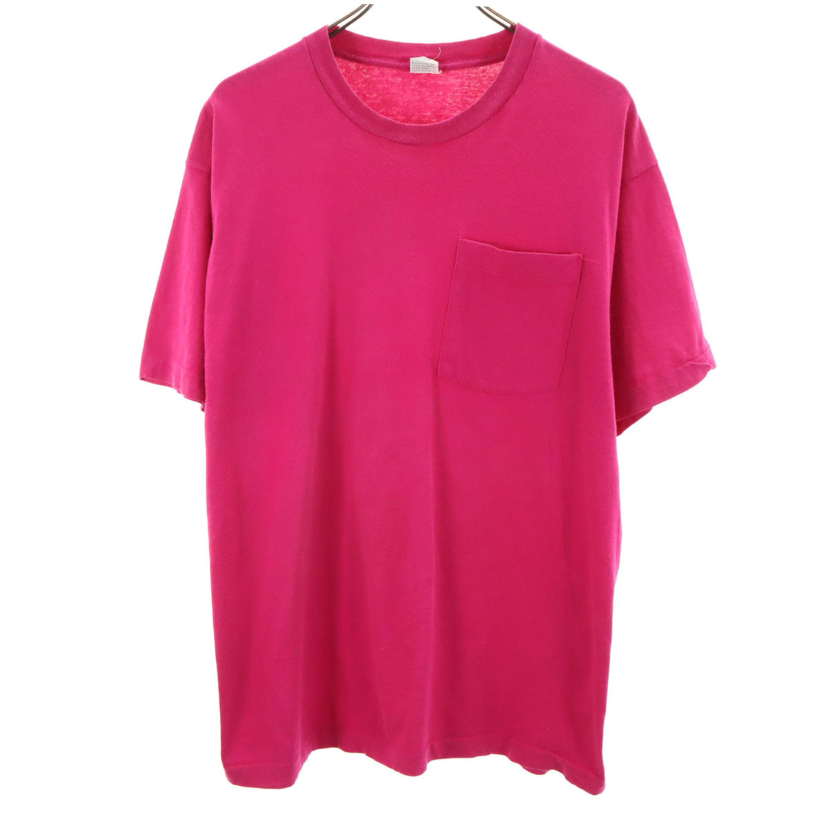 BVD 90s USA製 オールド 半袖 シングルステッチ Tシャツ XXL ピンク ビッグサイズ 無地 ポケT メンズ拍卖