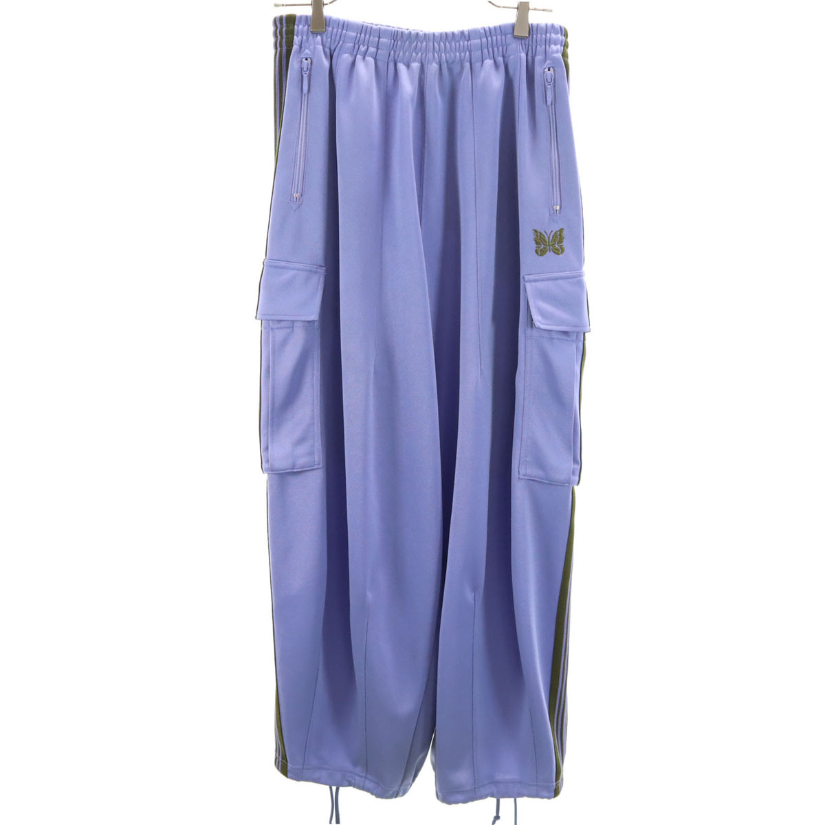 Needles ニードルズ PURPLE THINGS パープルシングス コラボ 日本製 MR398 ヒザデル トラックパンツ S パープル ネペンテス メンズ拍卖