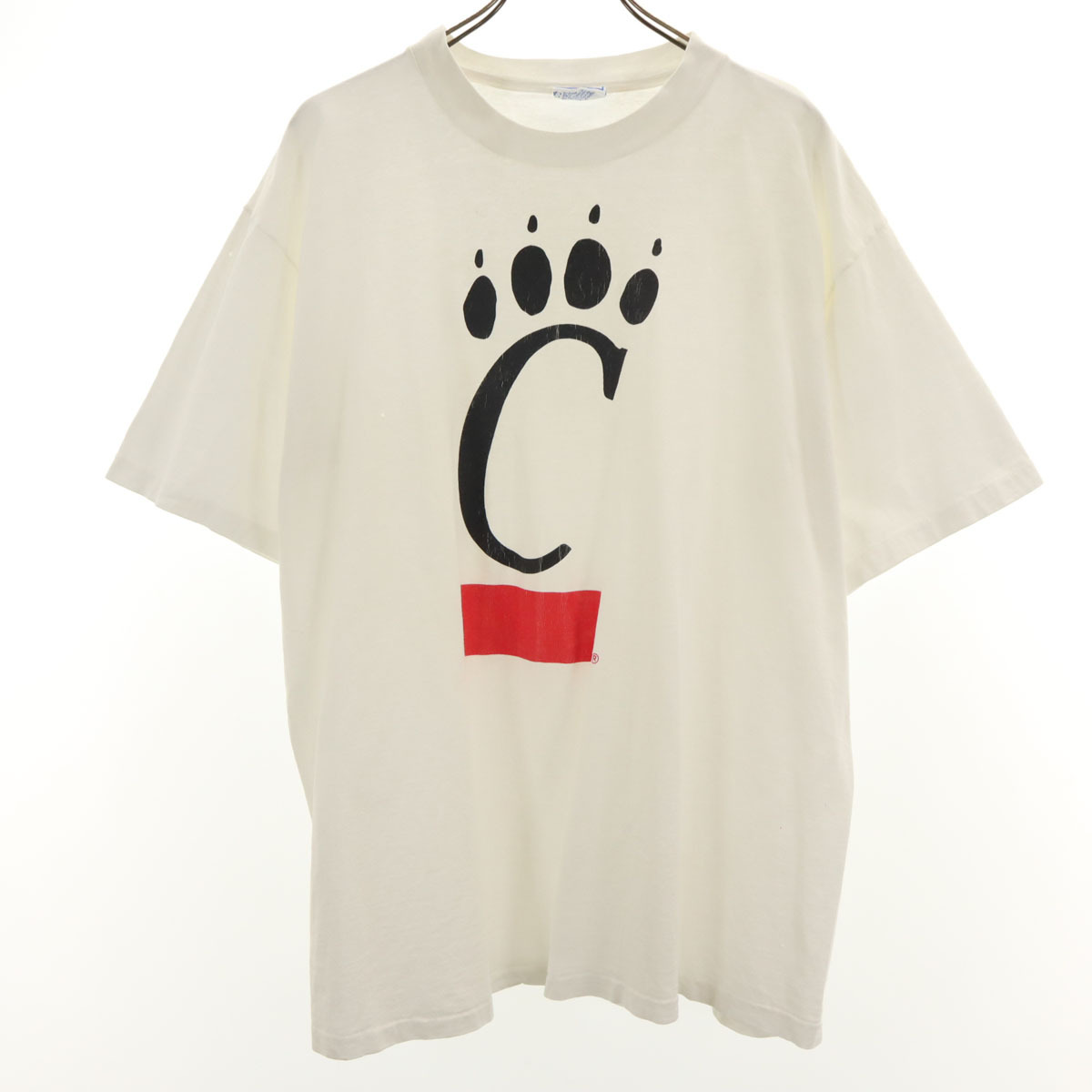 ALL SPORTS オールスポーツ 90s USA製 オールド シンシナティ大学 半袖 Tシャツ XL ホワイト シングルステッチ メンズ拍卖