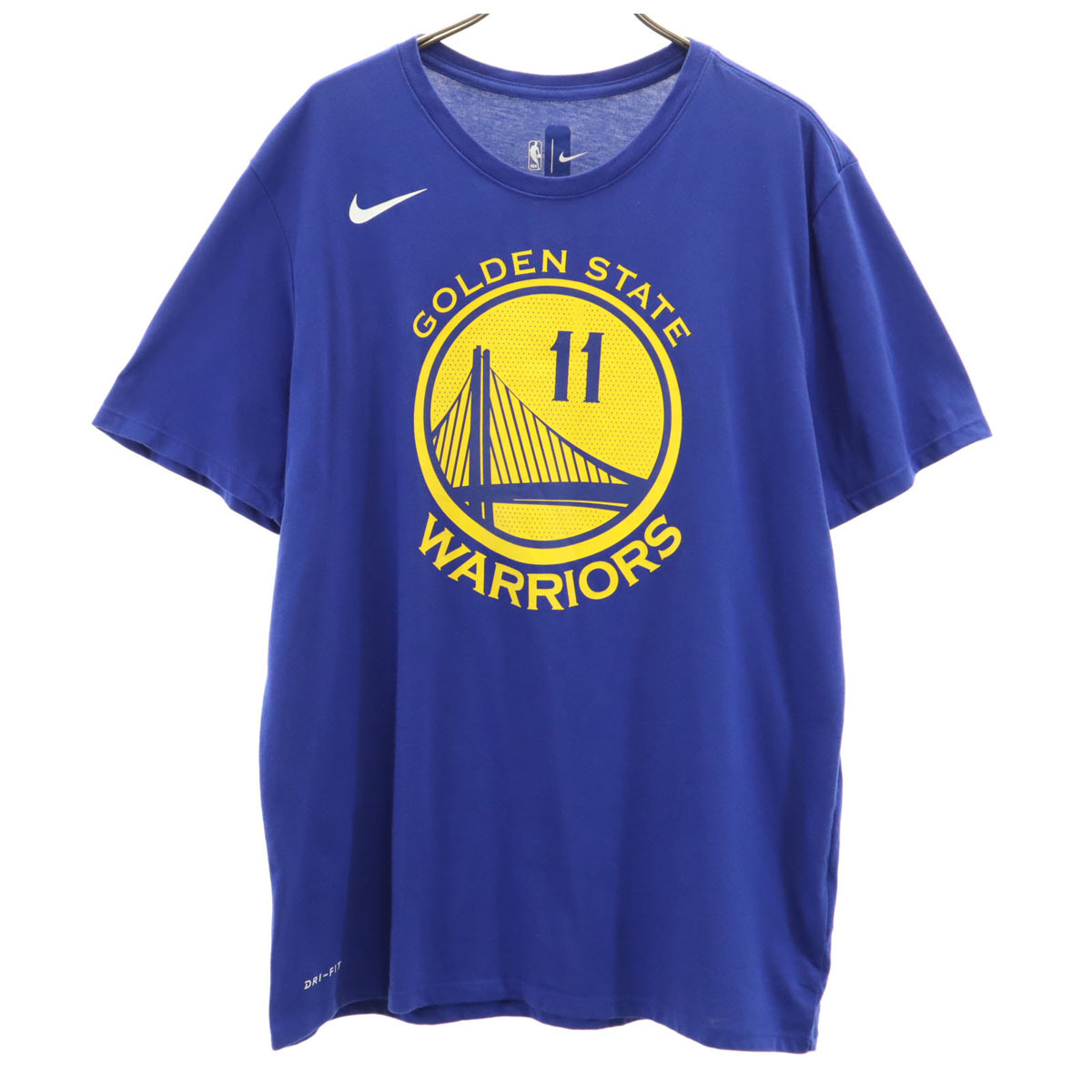 NIKE ナイキ 半袖 NBA Tシャツ XL ブルー系 DRI-FIT ウォリアーズ クレイトンプソン メンズ拍卖