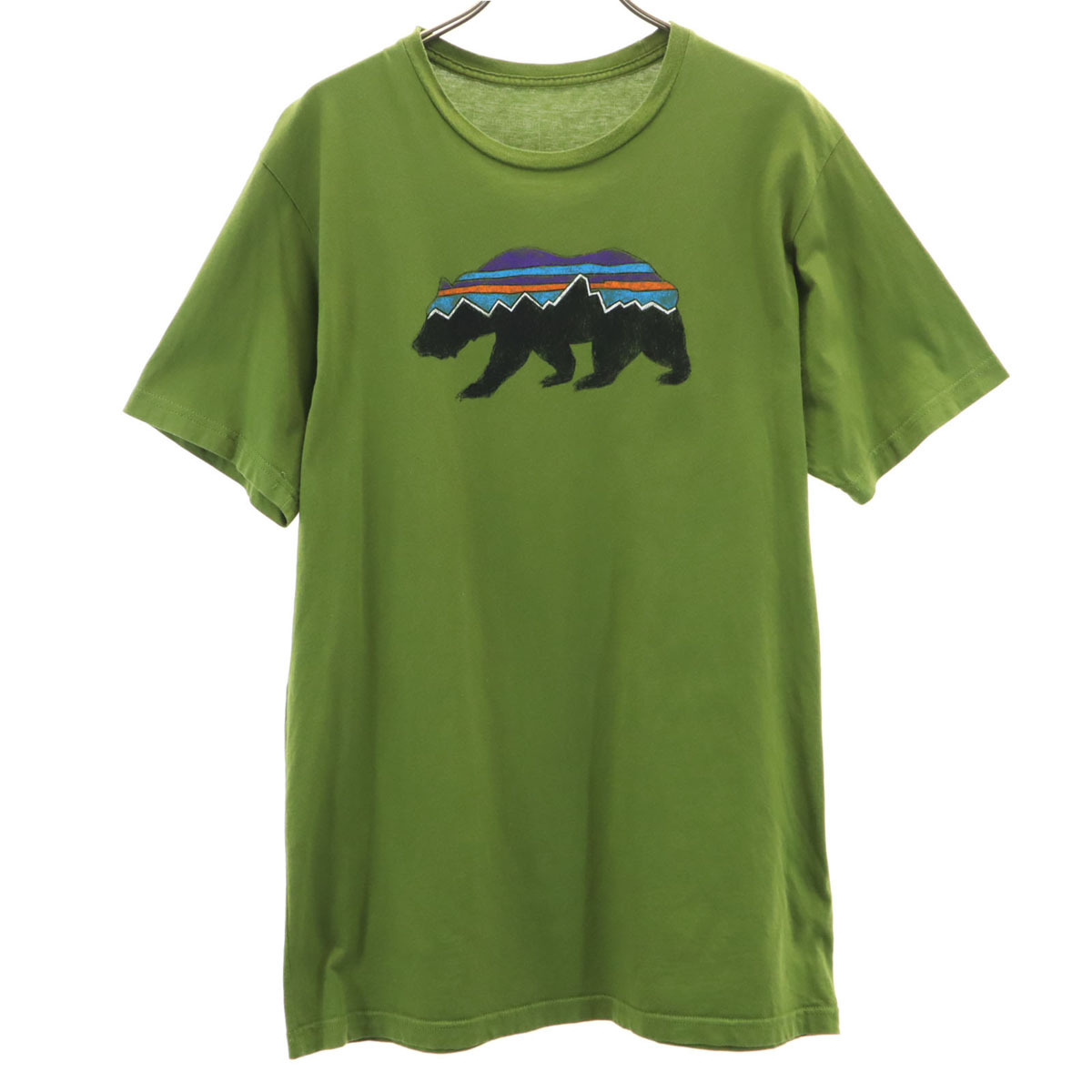 patagonia パタゴニア フィッツロイ ベア 半袖 Tシャツ M 黄緑 アウトドア 39143SP18 メンズ拍卖