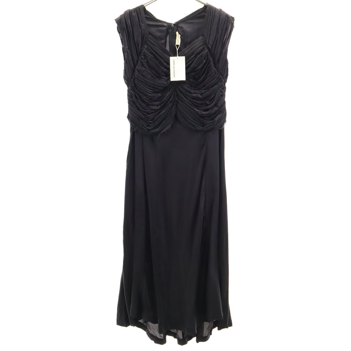 COMME des GARCONS コムデギャルソン 00s 2000年 未使用 日本製 オールド ノースリーブ ワンピース M ブラック レディース拍卖