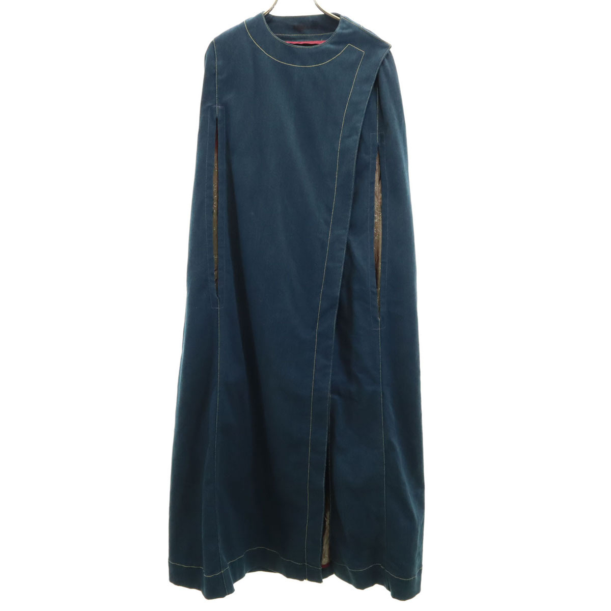 Levi's RED リーバイスレッド 80s ヴィンテージ ロング デニム ポンチョ XS ブルー系 レディース拍卖