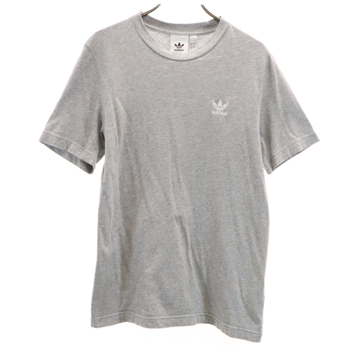 adidas Originals アディダスオリジナルス トレフォイルロゴ 半袖 Tシャツ XS グレー メンズ拍卖