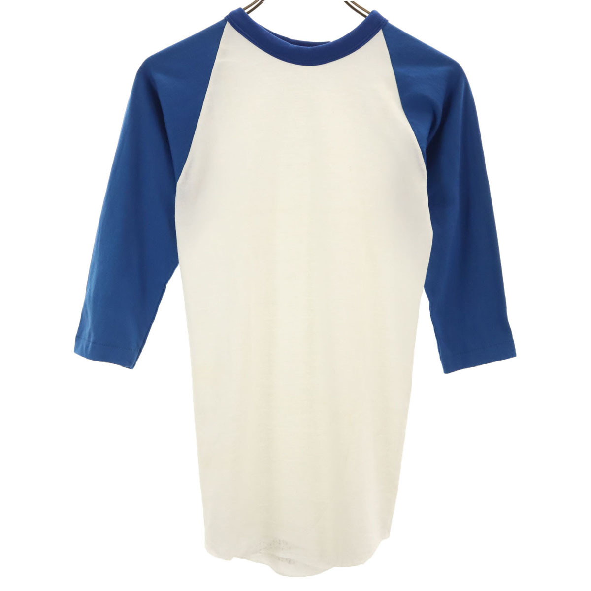 sportswear スポーツウェア 80s USA製 ヴィンテージ 7分袖 ラグラン Tシャツ L 14-16 ホワイト キッズ拍卖