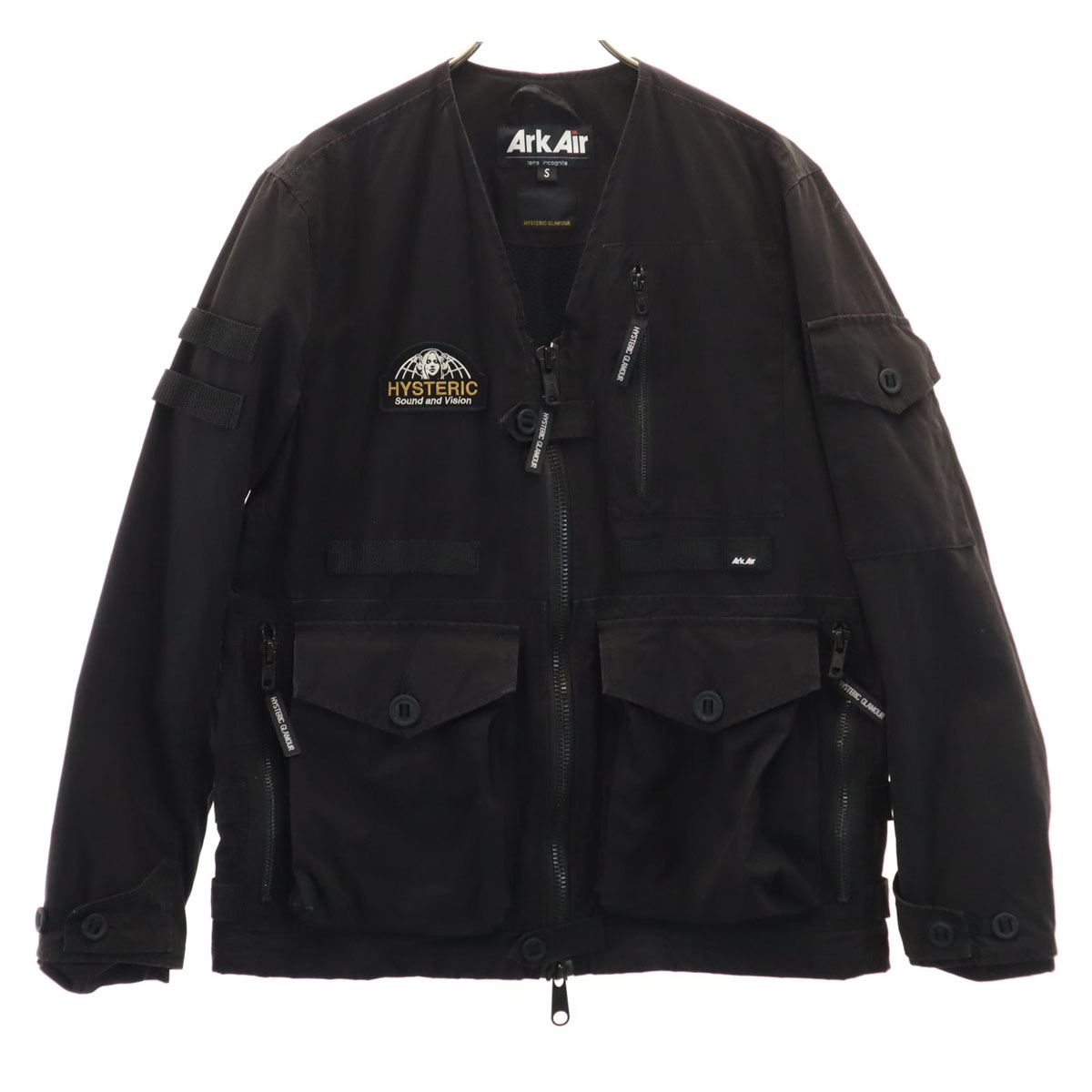 HYSTERIC GLAMOUR ヒステリックグラマー ArkAir アークエアー別注 UK製 トラフィック 02203AB01 ジャケット S ブラック メンズ拍卖