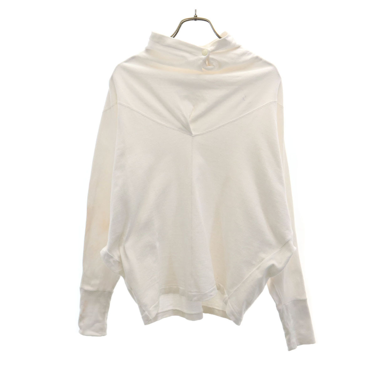 ISSEY MIYAKE イッセイミヤケ 80s 日本製 筆タグ ヴィンテージ 長袖 カットソー 9 ホワイト レディース拍卖