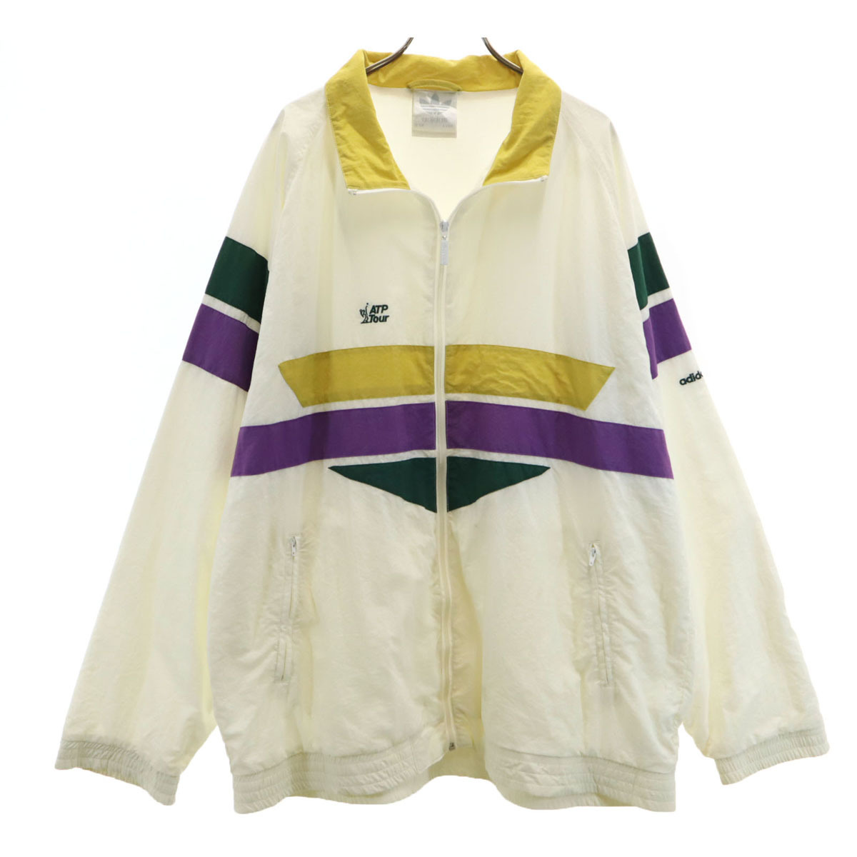adidas アディダス 80s ATP tour ヴィンテージ トラックジャケット XL アイボリー メンズ拍卖