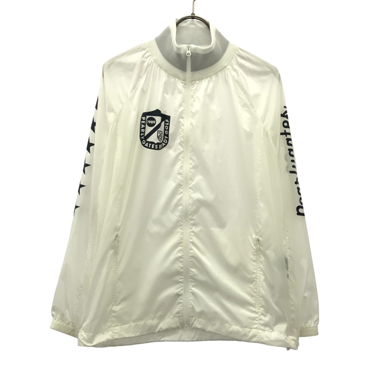 PEARLY GATES パーリーゲイツ ロゴプリント ゴルフ トレーニング ジップジャケット ホワイト レディース拍卖