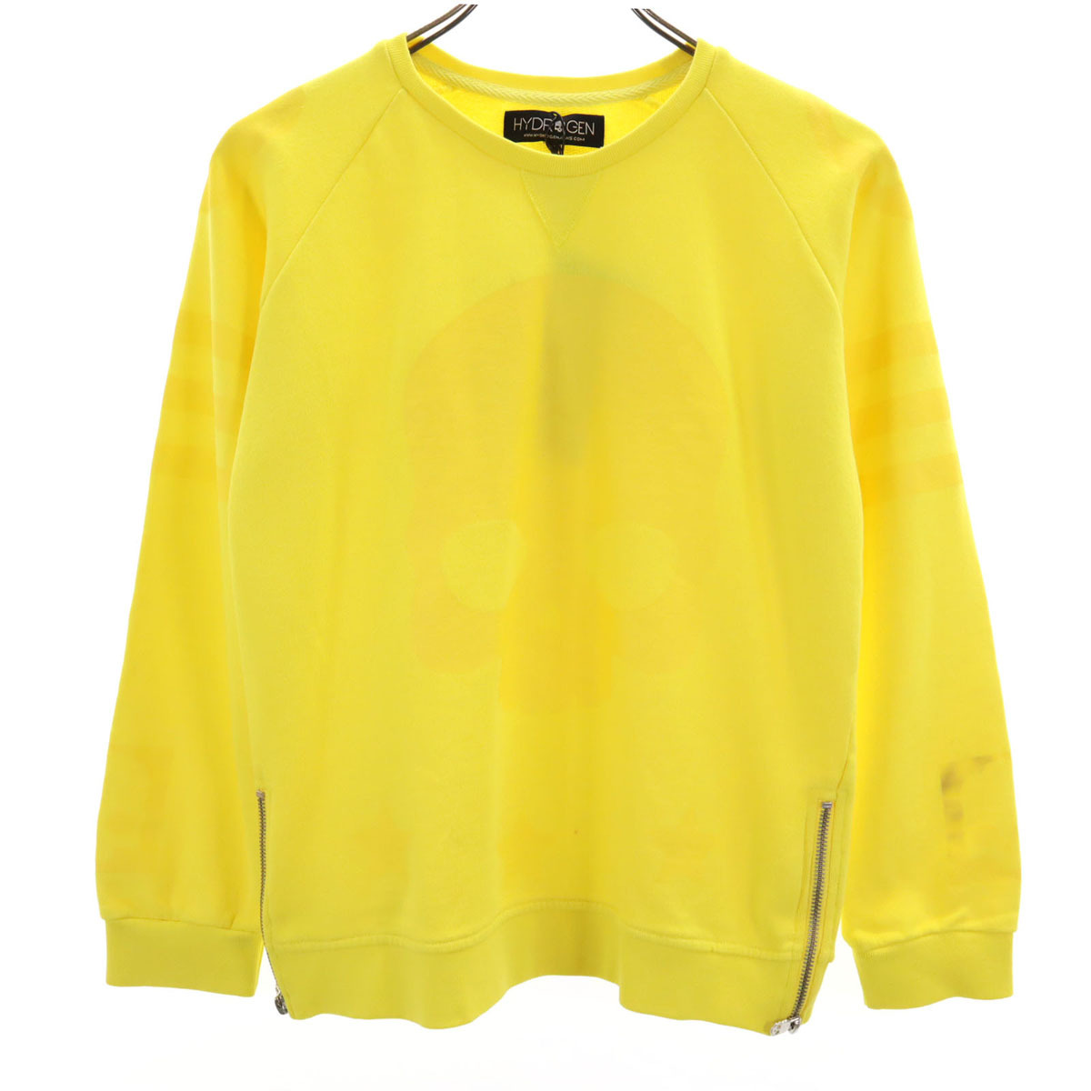HYDROGEN ハイドロゲン スカル 長袖 スウェット トレーナー 12 イエロー キッズ拍卖