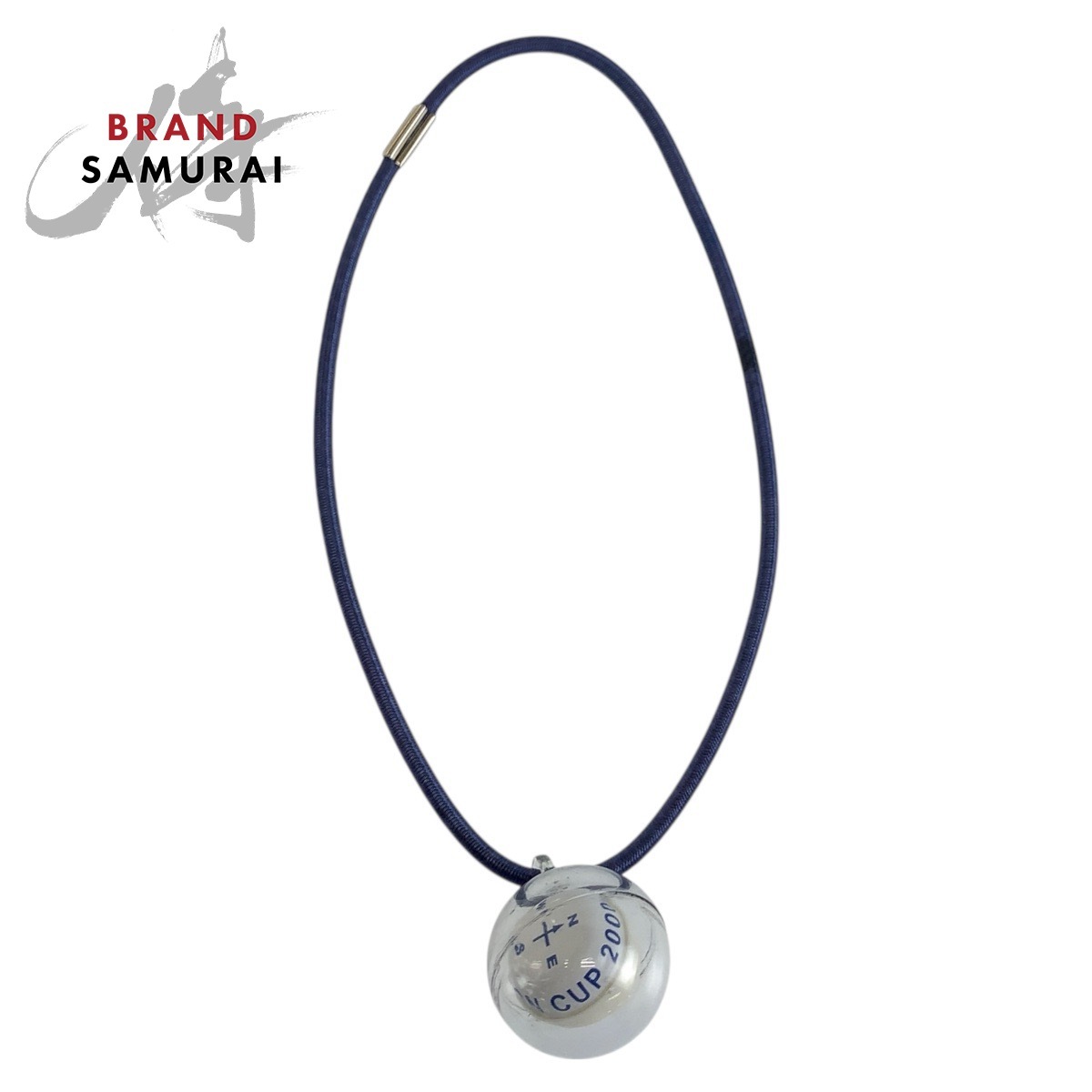 LOUIS VUITTON ルイヴィトン ルイヴィトンカップ限定 2000 コンパス ブルー ホワイト ゴム チョーカー チャーム レディース 504695拍卖