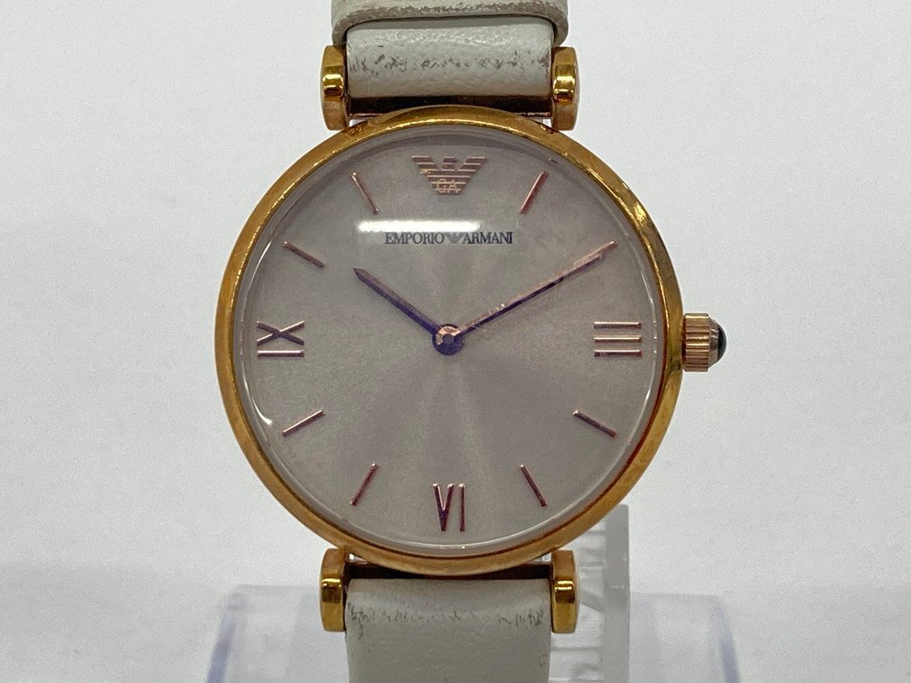EMPORIO ARMANI エンポリオアルマーニ 腕時計 AR-1769 111606 クォーツ 不動品【DGBED091】拍卖