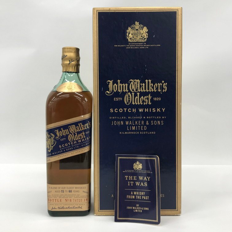 Johnnie Walker ジョニーウォーカー オールデスト 15-60年 スコッチウイスキー 750ml 43% 箱付き 未開栓 国外酒【DGBE5008】拍卖