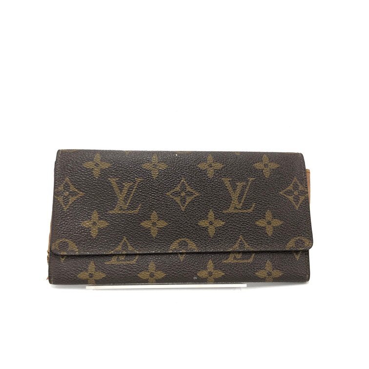 Louis Vuitton ルイヴィトン モノグラム ポルトフォイユ3カルトクレディ 長財布 札入れ M61818/MI884【DHAB6020】拍卖