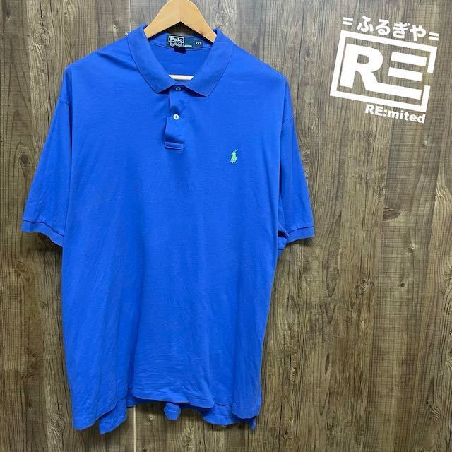 XXL POLO RALPH LAUREN ポロラルフローレン 鹿の子ポロシャツ 1990拍卖