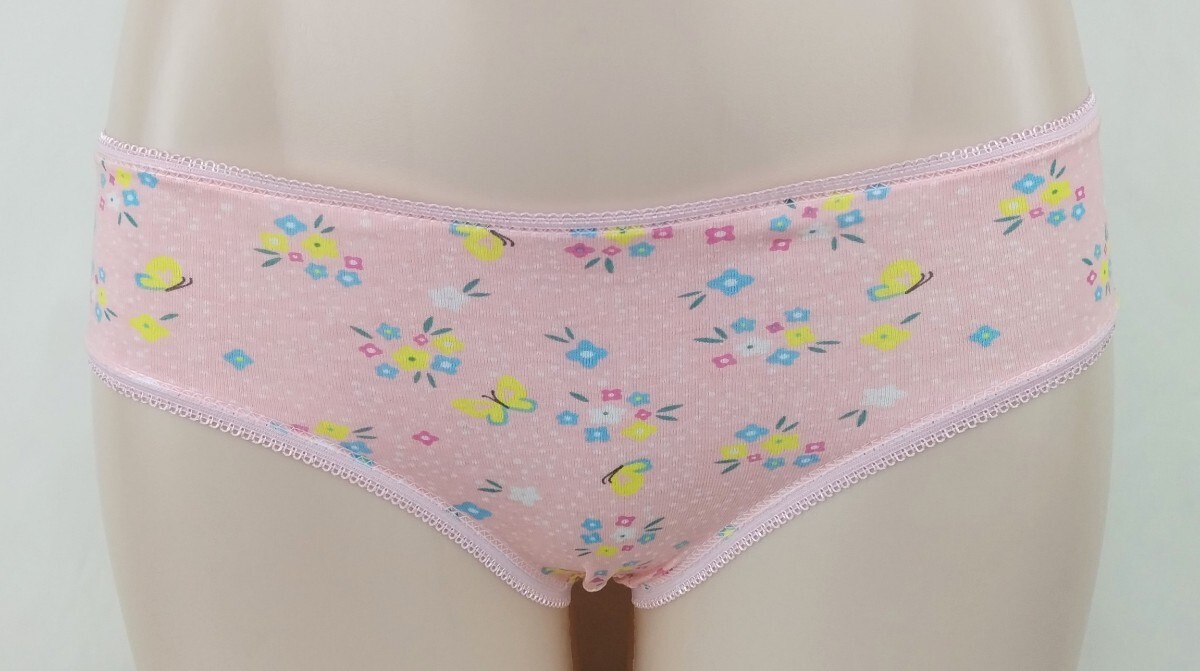 ティーンズショーツ M ピンク地 花柄 新品・未使用拍卖