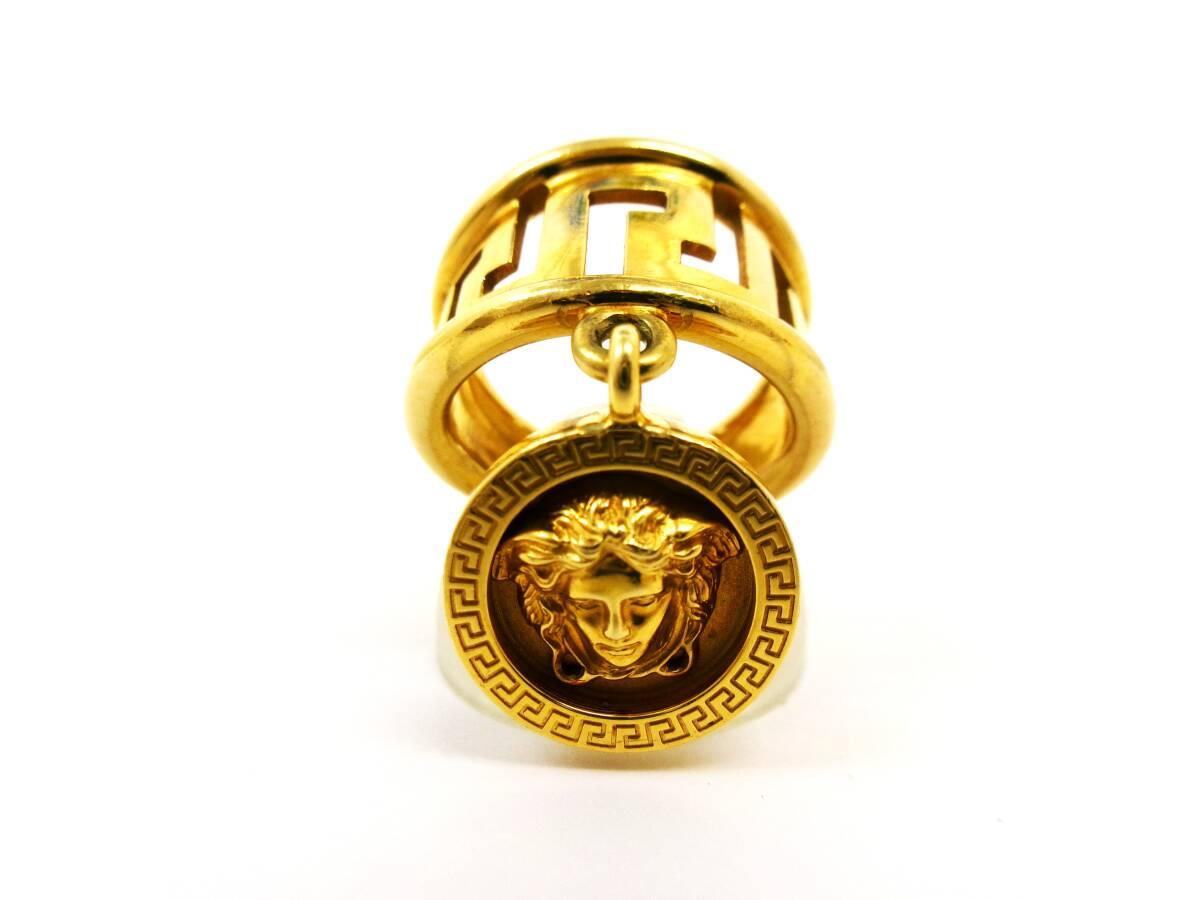 本物税込ヴェルサーチ K18 メデューサ リング【VERSACE】ヴィンテージ拍卖