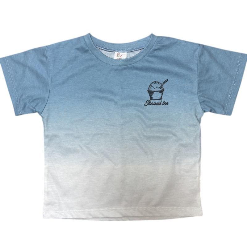 しまむら micorrid(ミコリッド)半袖Tシャツ 青 白 タイダイ 100拍卖