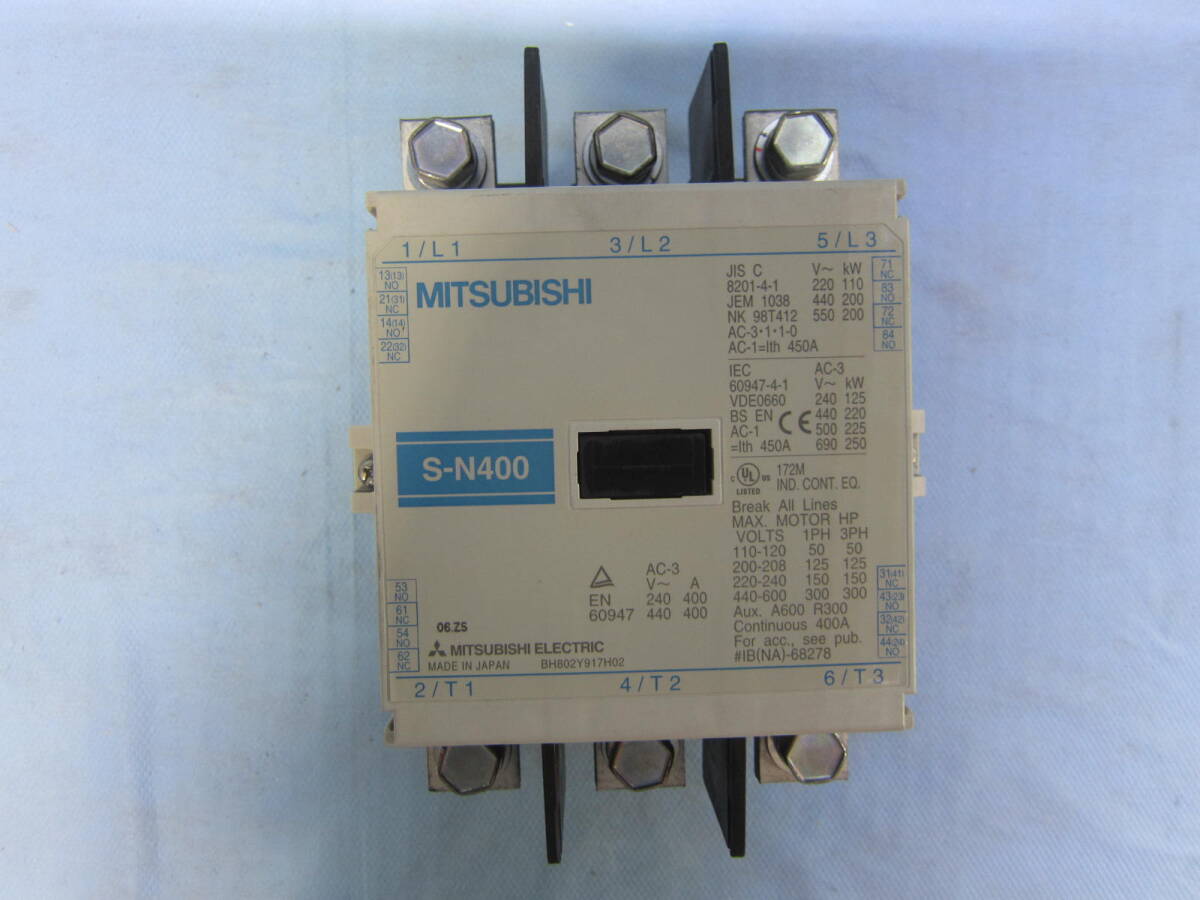三菱電機 マグネットスイッチ S-N400 COIL 100-127V 50/60Hz 拍卖