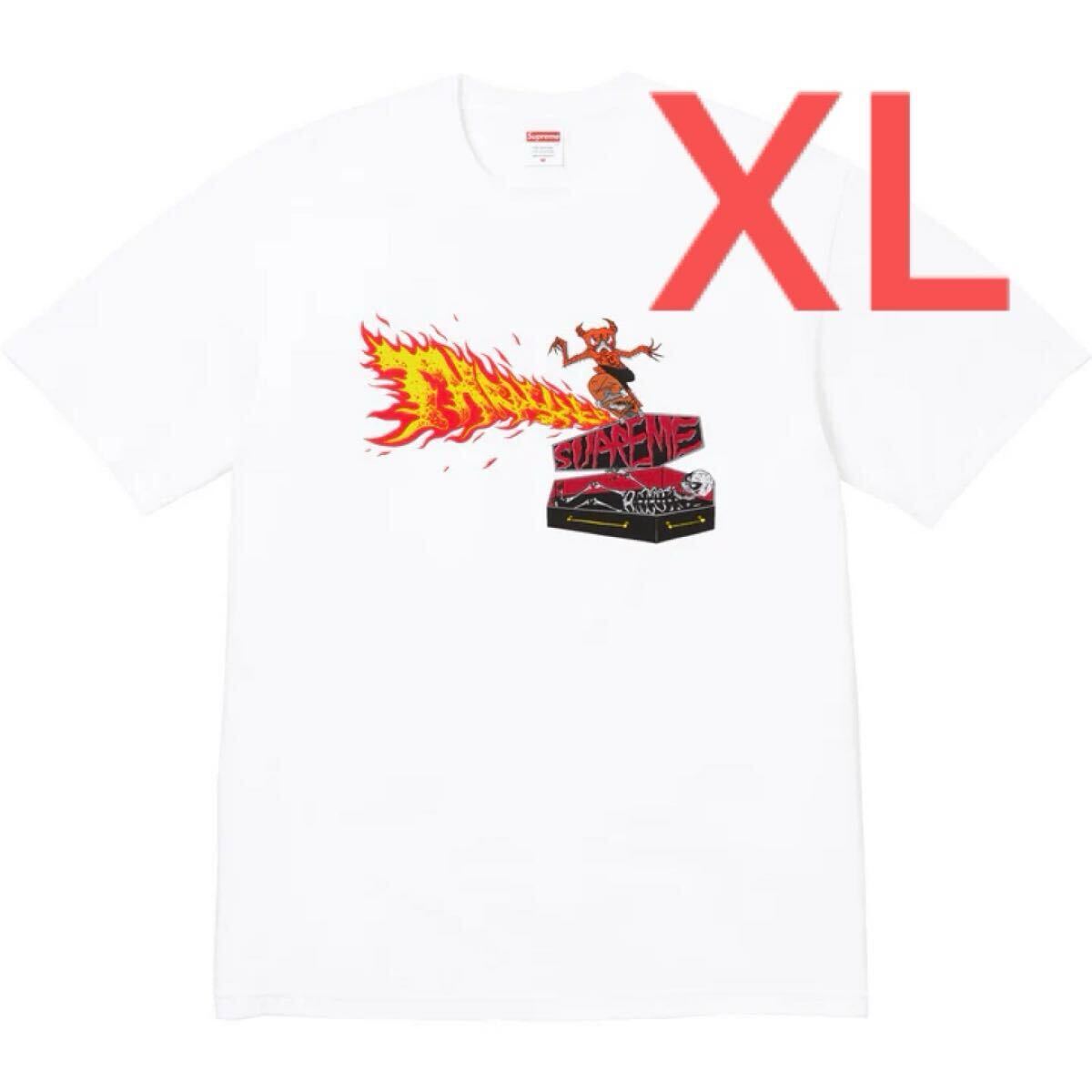 【XL】24AW Supreme Thrasher Back Tail Tee Tシャツ ホワイト シュプリーム スラッシャー拍卖