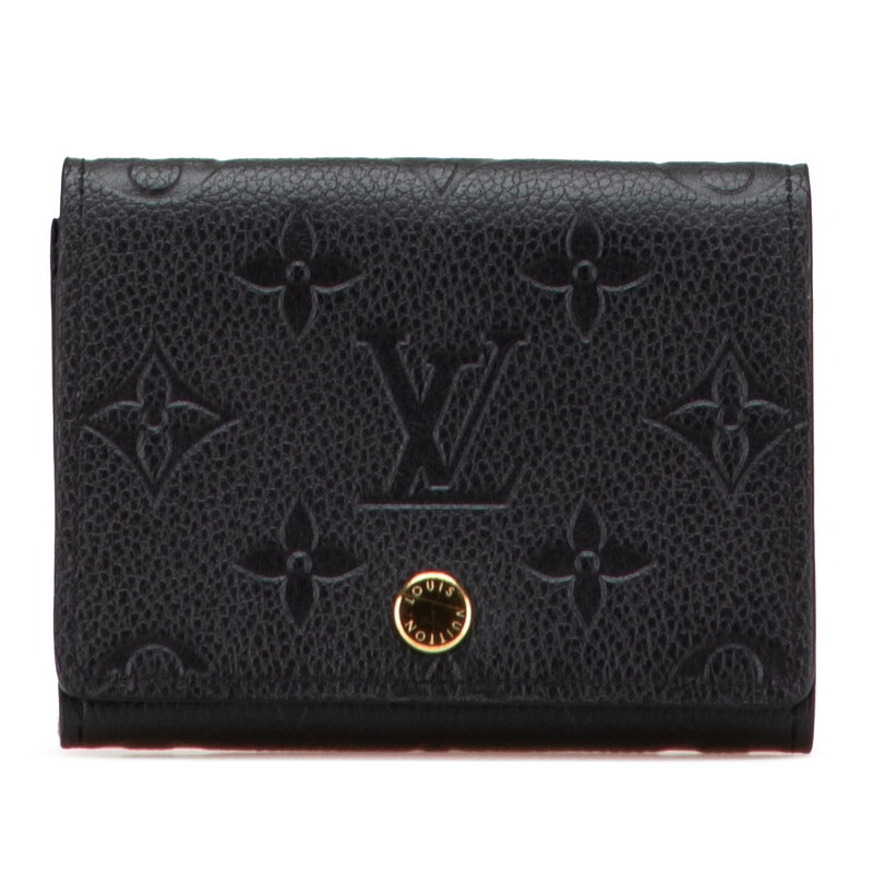 ルイ ヴィトン モノグラム アンプラント アンヴェロップ カルト ドゥヴィジット カードケース M58456 ブラック LOUIS VUITTON 【中古】拍卖