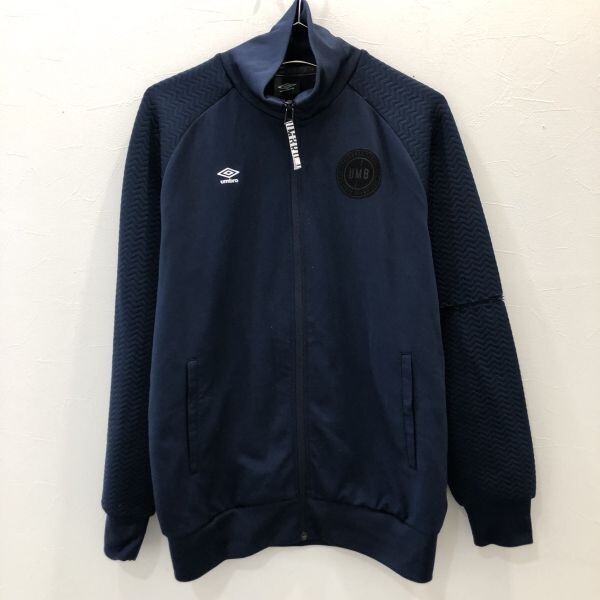 FY139 umbro アンブロ トラックジャケット ジャージ スポーツウェア 上着 ネイビー メンズM拍卖
