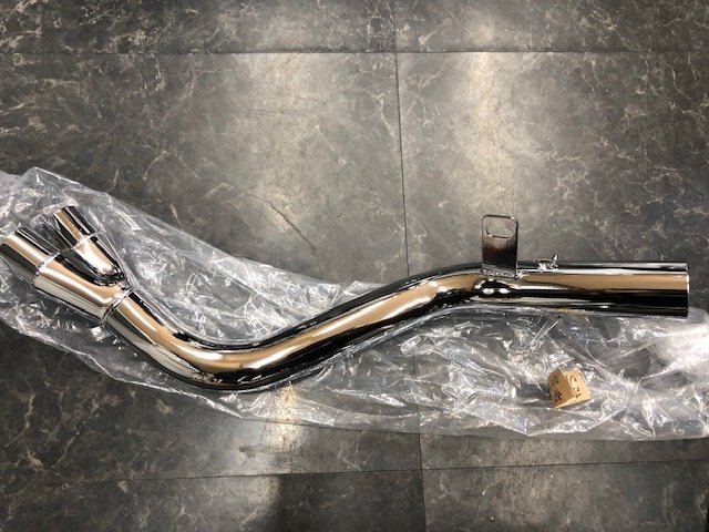 (MB717)新品 未使用 CB250T CB400T ホーク2 極 UPタイプ 50.8π メッキ テールのみ プリティ― 傷有り拍卖