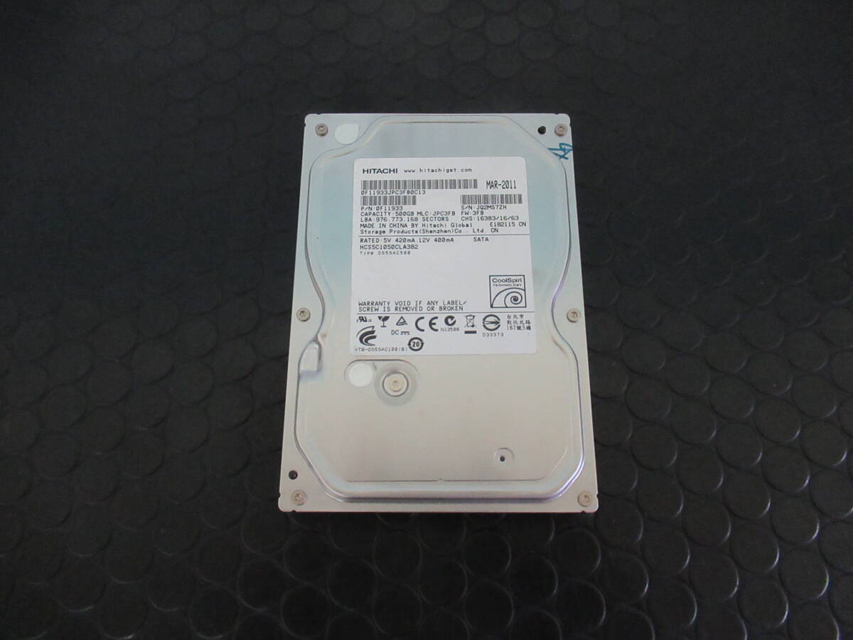 ◆◇【DIGA・換装用HDD 500GB☆交換/修理】Hitachi HCS5C1050CLA382 500GB ☆DMR-BZT700 BZT600 BWT500 BRT300他☆PT5109◇◆拍卖