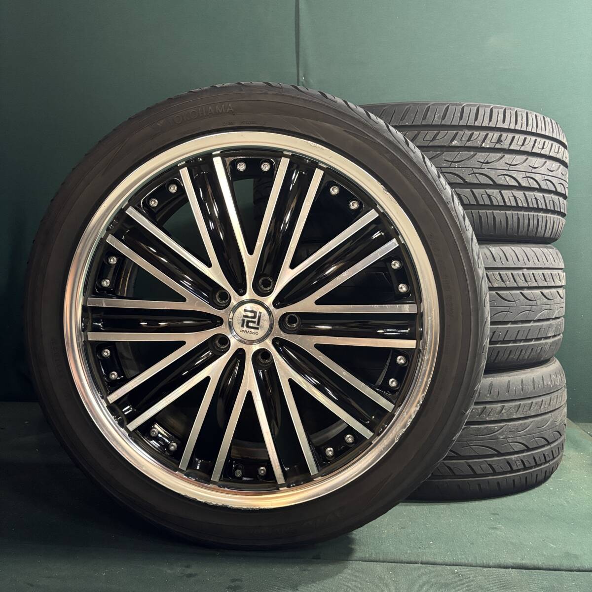 バリ溝★ 245/40R19 ヨコハマ AVID ENVIGO 4本セット 8J +45 5穴PCD114.3 30アルファード ヴェルファイア C-HR カローラクロス拍卖
