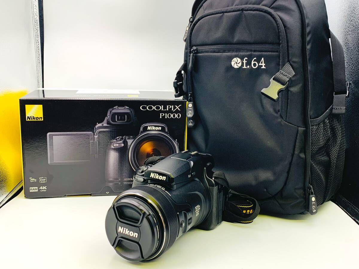 NIKON ニコン COOLPIX P1000 クールピックス デジタルカメラ 超望遠125倍ズーム 元箱 充電器 説明書 カメラバッグ【140】250611TVL6GP拍卖