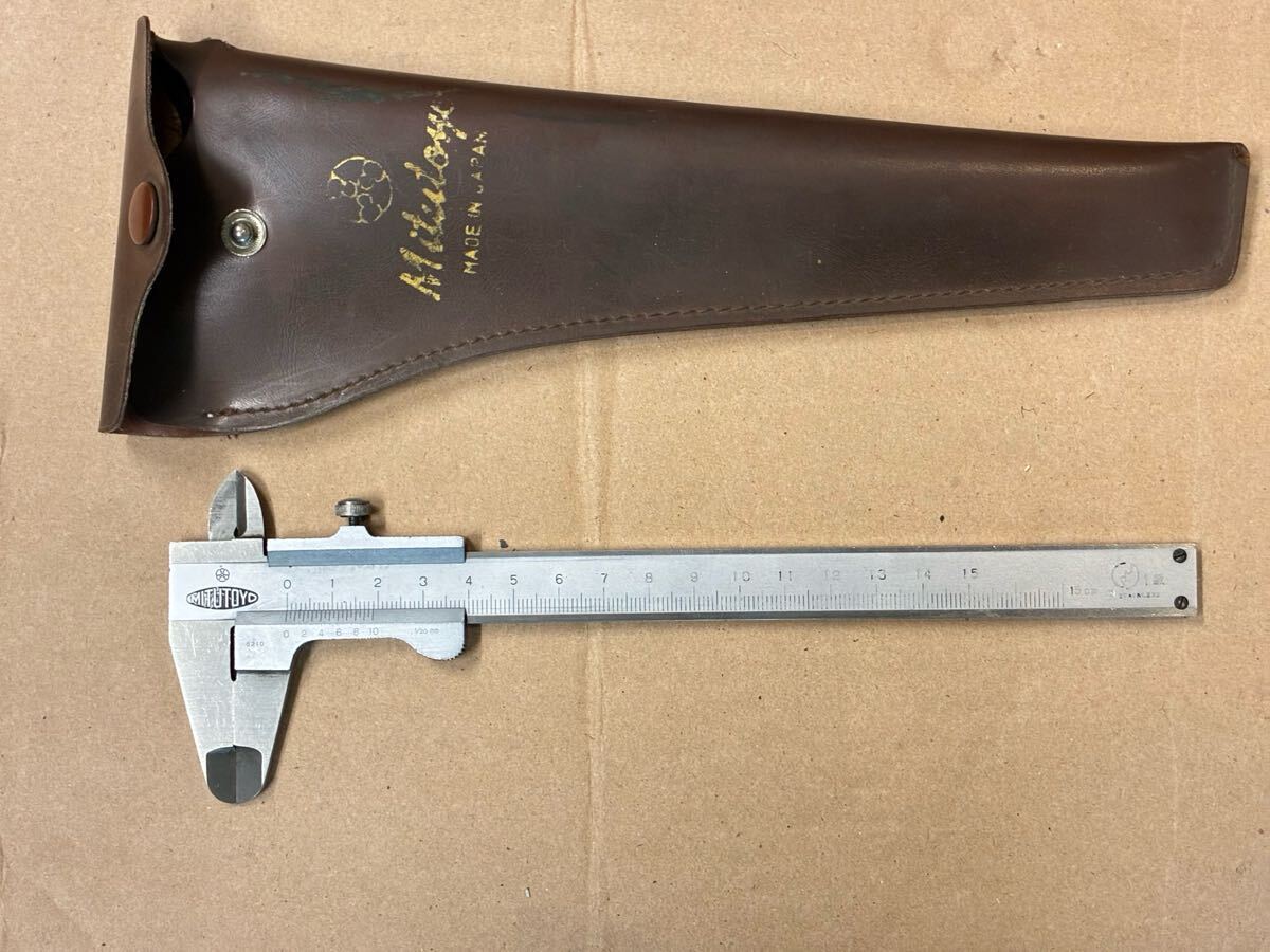 中古品 ケース付き 標準ノギス ミツトヨ 測定器 Mitutoyo カバー付き アナログノギス 工具拍卖