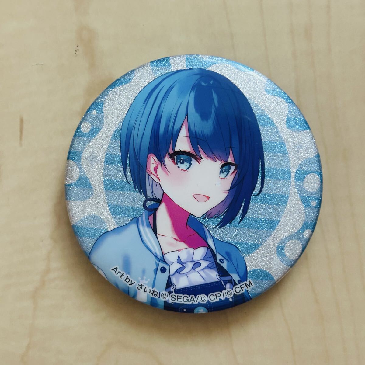 裏側凹みあり プロジェクトセカイ 桐谷遥 グリッター缶バッジ拍卖